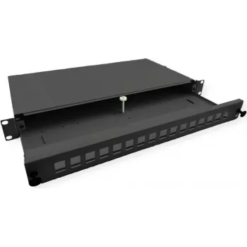 Caixa de patch panel ROLINE 19LWL + frontal para 16x keystones (21.17.0351)