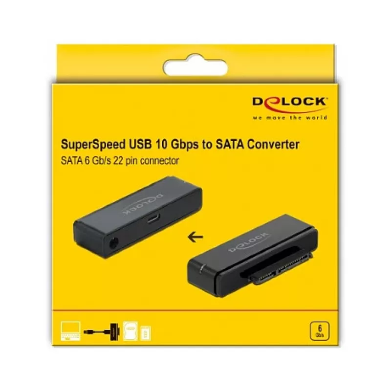 Conversor USB Type-C para SATA DeLOCK 64188