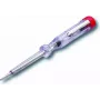 Cimco 111320 chave de fendas para teste de tensão, cromado/vermelho/transparente