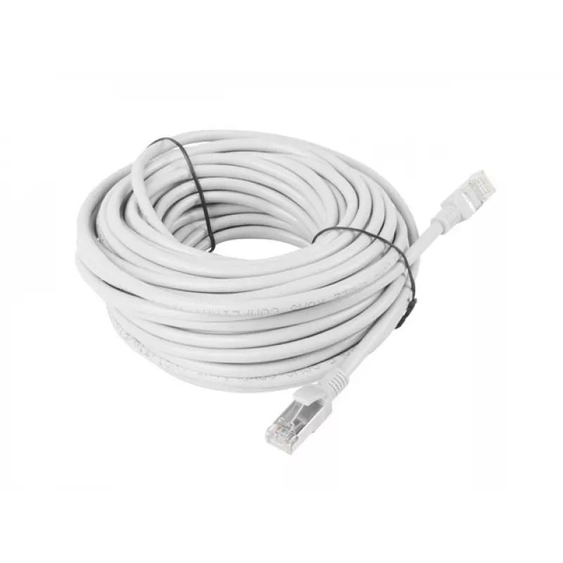 Cabo de rede LANBERG Cat5e U/UTP RJ-45 PCU5-10CC-1500-S, 15 m, cinzento, CCA, 26 AWG, 100 MHz