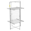 Estendal elétrico dobrável Adler AD 7829 — 300 W, 148×52×90 cm, branco, autónomo