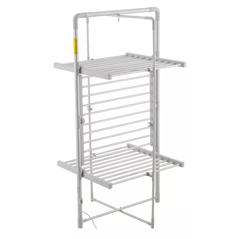 Estendal elétrico dobrável Adler AD 7829 — 300 W, 148×52×90 cm, branco, autónomo