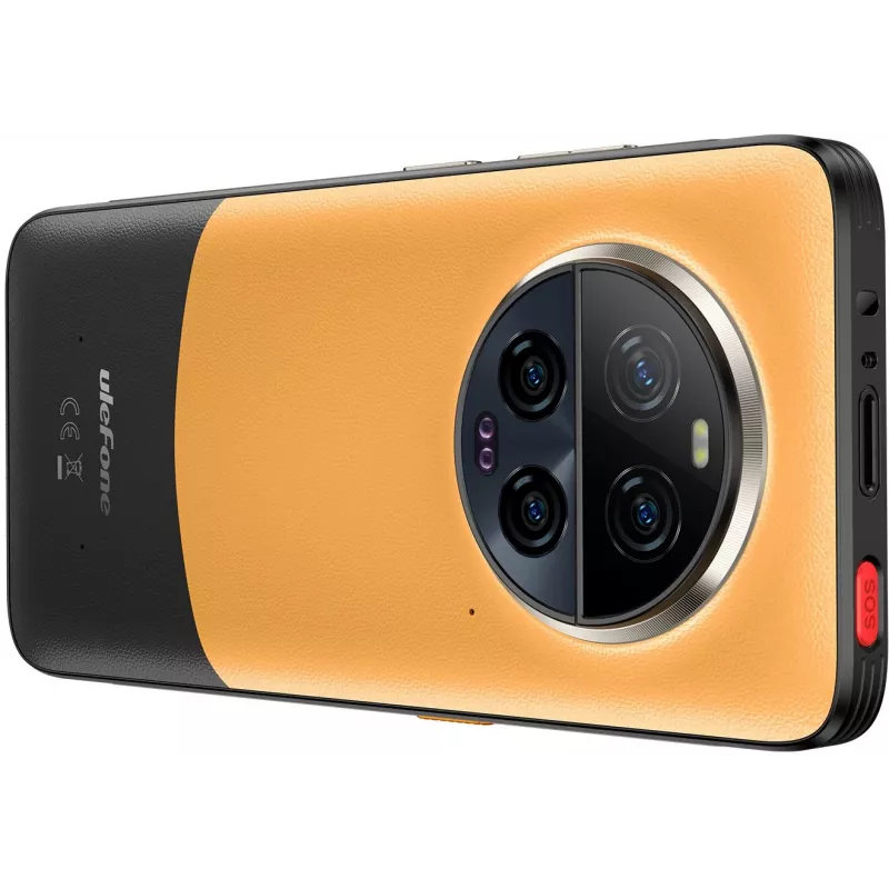 Smartphone robusto UleFone Armor 23 Ultra 5G – 12 GB RAM, 512 GB de armazenamento, laranja