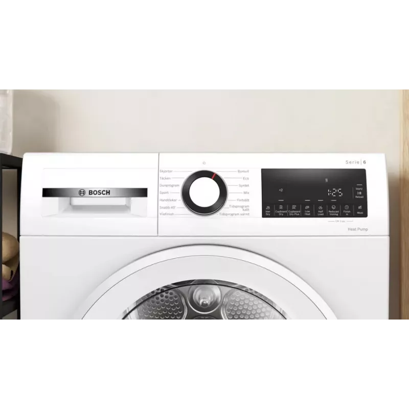 Máquina de secar roupa com bomba de calor Bosch WQG2320LSN 8 kg branca