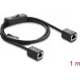 Cabo de patch de rede DELOCK RJ45 Cat.6 F/UTP 1 m com interruptor integrado (BUBU)