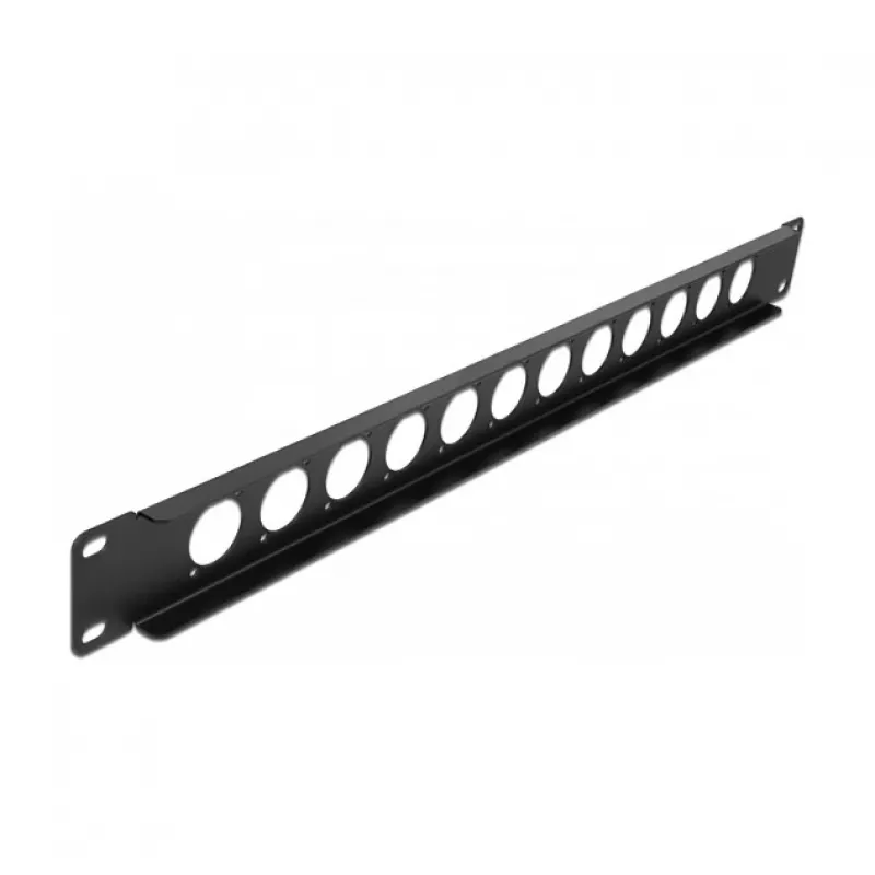 Patch panel 19 polegadas DeLOCK 12 portas preto