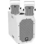 Conjunto de altifalantes ativos Omnitronic BOB-10A ws com 2x BOB-4 ws – caixa principal ativa BOB-10A e dois satélites BOB-4, altifalantes PA ativos compactos