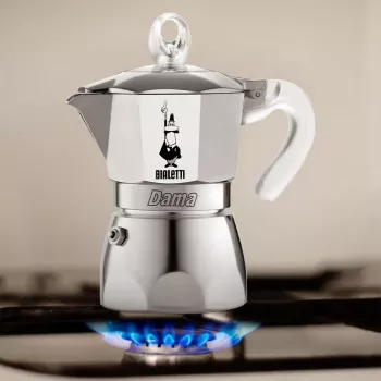 Máquina de café BIALETTI Dama Pure Ice 3TZ 0002273 – cafeteira expresso para fogão, capacidade para 3 chávenas