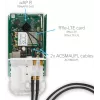 Cabo coaxial MikroTik ACSMAUFL conector fêmea SMA reto 1 m preto