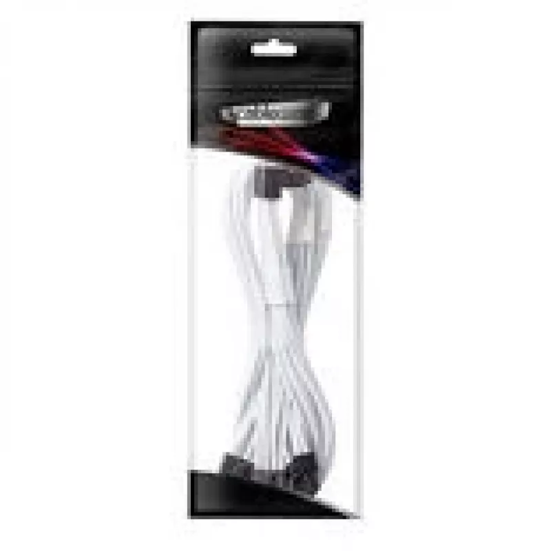 Cabo de ligação CableMod C-Series Pro - Variante A, 90°, 16-Pin para 3x8-Pin PCIe, Branco