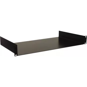 Prateleira para montagem em rack Omnitronic 30100916 1U, preto, aço 19 polegadas
