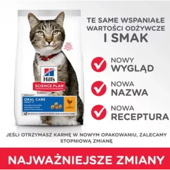 HILL'S SP Adult Oral Care Chicken - alimento seco para gatos - 1,5 kg