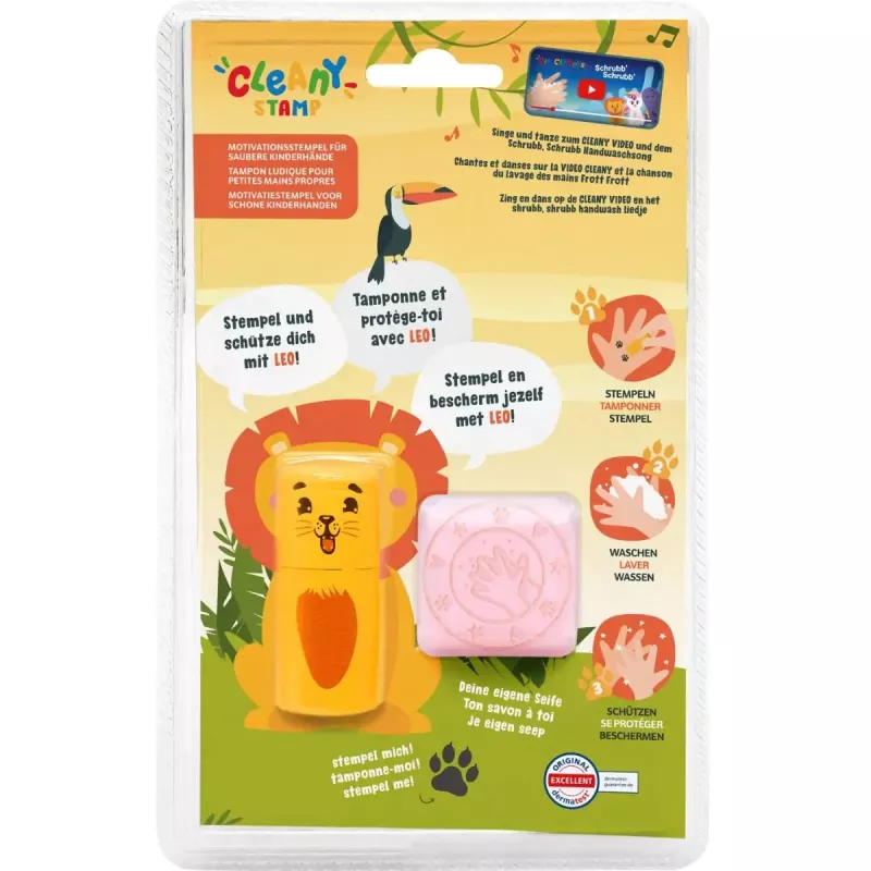 Carimbo Colop 156693 redondo multicolorido para criança
