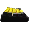 Teclado de gaming mecânico LORGAR KBP70MW 65% preto amarelo layout EN