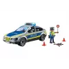 Carro de polícia Playmobil com sirene e luz intermitente, multicolorido, plástico, 3+