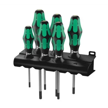 Wera 367/6 TORX BO - Conjunto de chaves de fendas - 6 peças - isoladas (05138250001)