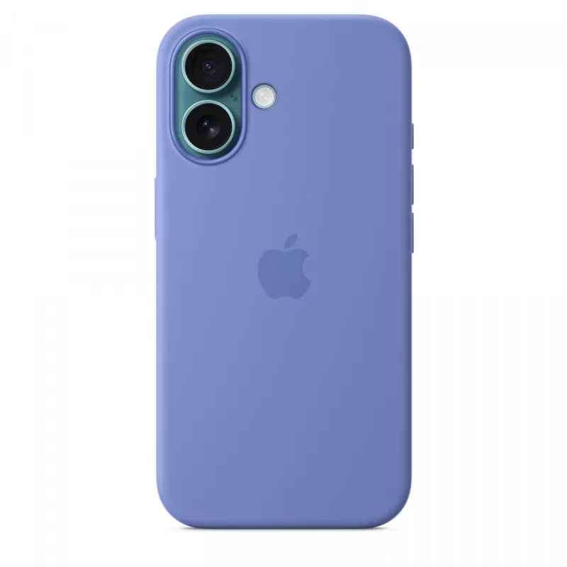 Capa de silicone para iPhone 16 com MagSafe - periwinkle