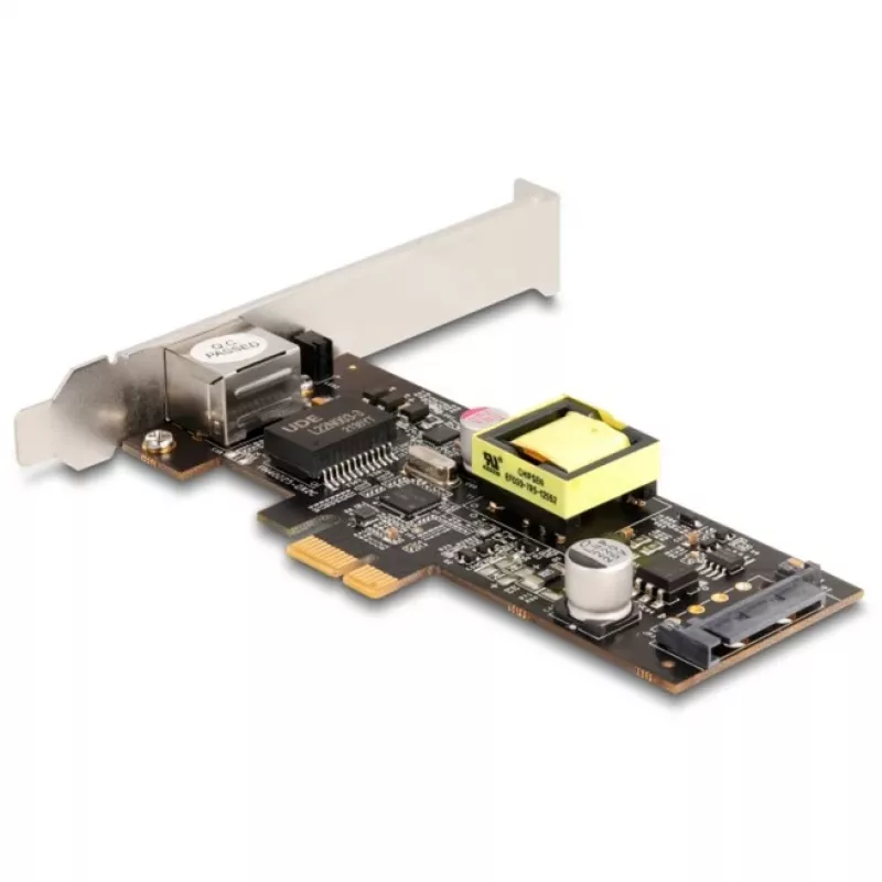 Placa de rede DeLOCK 88506 PCI Express x1, 1 x RJ45 2,5 Gigabit LAN PoE+