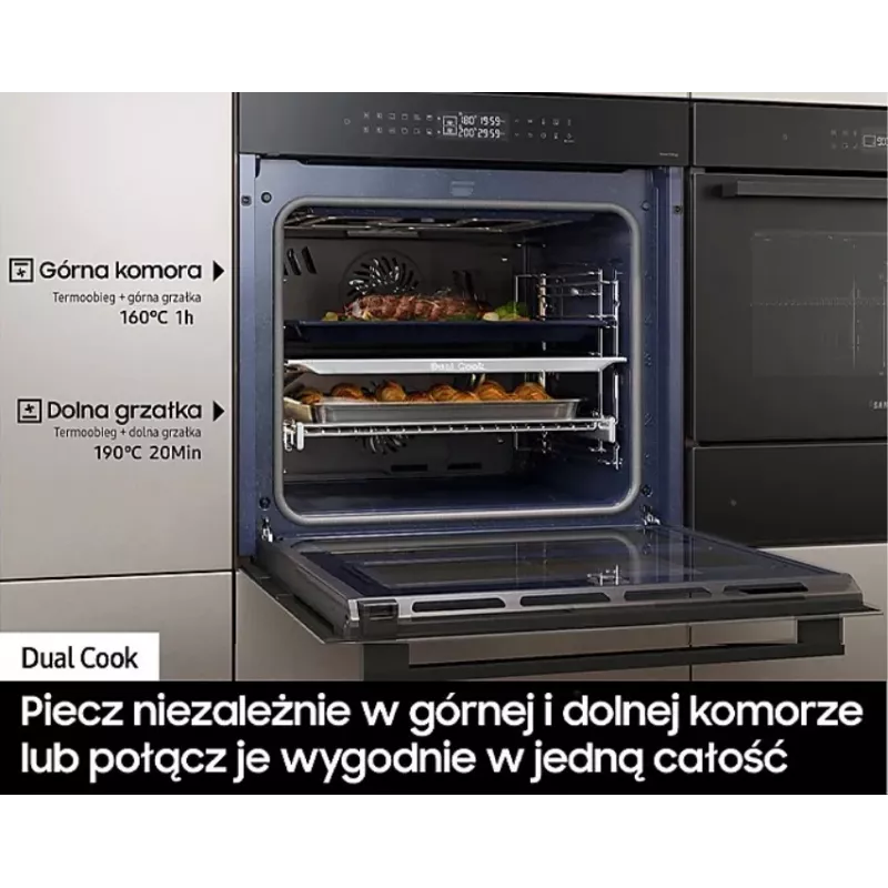 Forno elétrico de encastrar Samsung NV7B42251AK — classe de eficiência energética A+