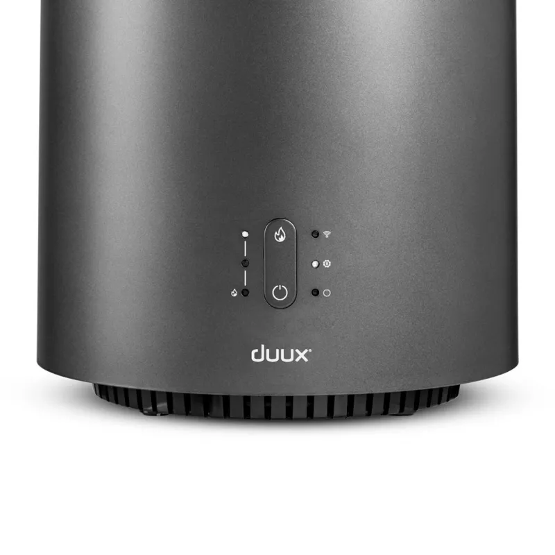 Ventilador e aquecedor elétrico Duux Threesixty 2 para interiores, cinzento, 1800 W