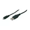 Cabo de ligação USB 2.0 Assmann Type-A - Micro B M/M 3,0m compatível com USB 2.0 UL preto (AK-300110-030-S)