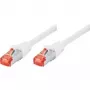 Tecline exertis Connect - cabo patch - RJ-45 (M) para RJ-45 (M) - 3 m - cabo SSTP - CAT 6 - sem halogéneos - branco (71503W)