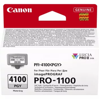 Cartucho de tinta Canon LUCIA PRO II 1 unidade original rendimento padrão fotocinza