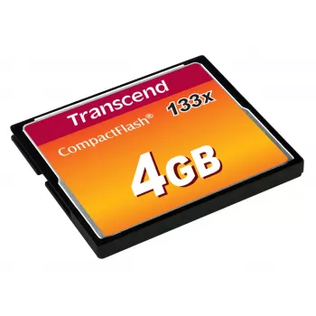 Cartão de memória flash Transcend 4GB CompactFlash 133x TS4GCF133