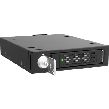 ICY DOCK - ToughArmor - MB601V5K-B - Caixa de baía removível para 1 unidade U.2/U.3 NVMe SSD 2,5 PCIe 5.0 para baía externa de 3,5 (1 x MCIO 4i SFF-TA-1