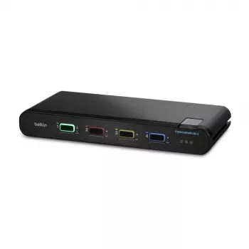 Belkin 4P Sngl Head DP/HDMI para DP/HDMI Video Secure DT KVM Switch PP4.0 (F1DN104KVM-UN-4)