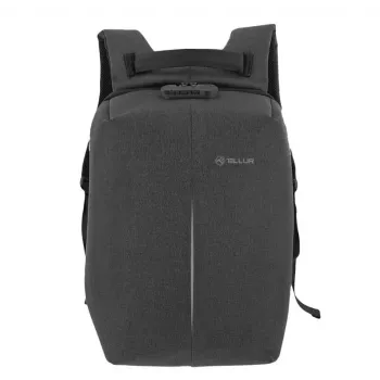 Mochila Tellur para portátil 15.6 Antitheft com porta USB, preto