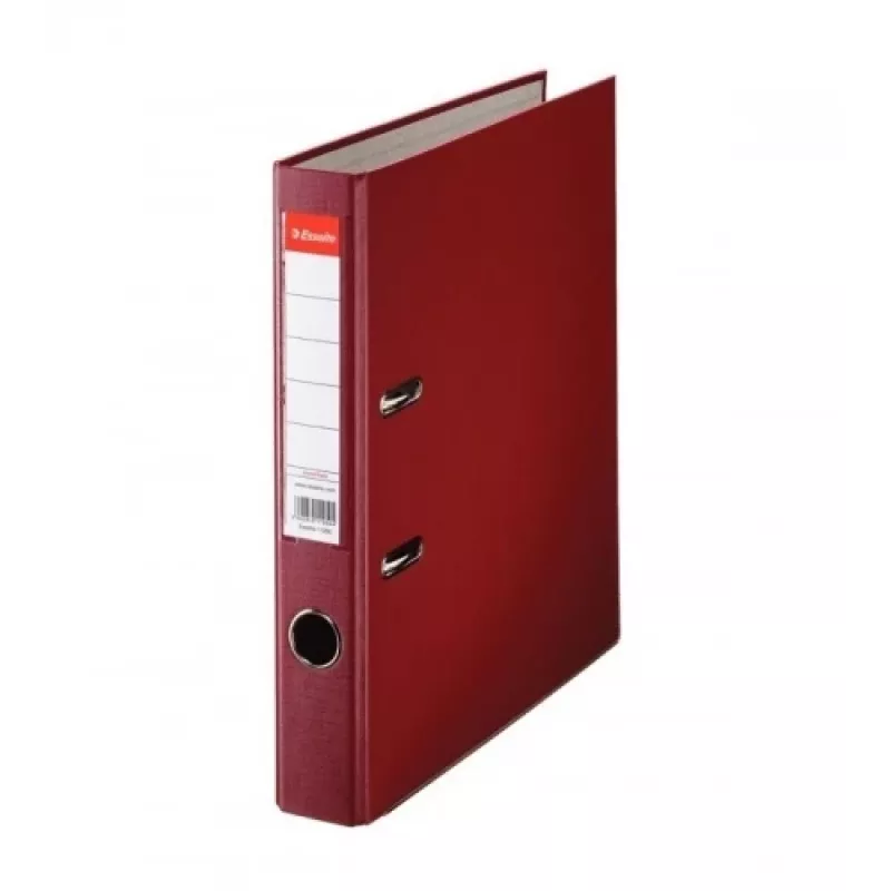 Ficheiro Esselte, A4 / 50 mm, económico, vermelho cereja