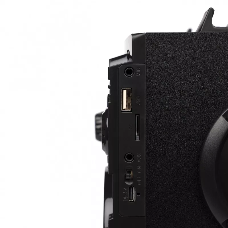 Altifalante Bluetooth 5.1 Squeak Bassblaster, rádio FM, leitor MP3 SQ1001