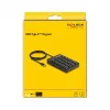 Teclado numérico DeLOCK 12108 USB preto 19 teclas 1,6 m cabo
