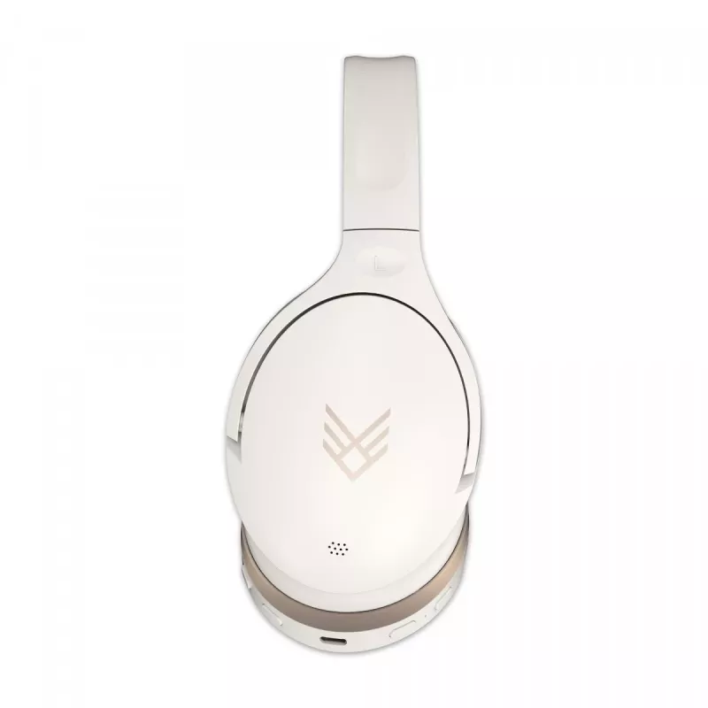 Auscultadores sem fios on-ear Audeeo Serene Hush Pro, creme