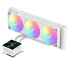Refrigeração líquida para CPU Gamemax | GLACIER 360 LCD WH | Intel, AMD