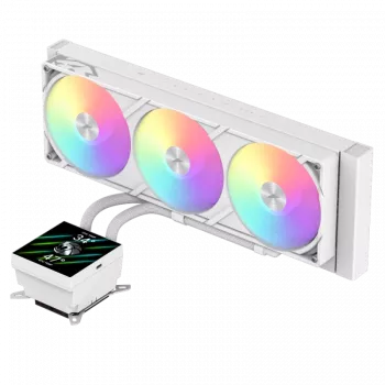 Refrigeração líquida para CPU Gamemax | GLACIER 360 LCD WH | Intel, AMD