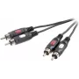 SpeaKa Professional cabo de ligação de áudio RCA [2x ficha RCA - 2x ficha RCA] 1,50 m preto (SP-7869764)