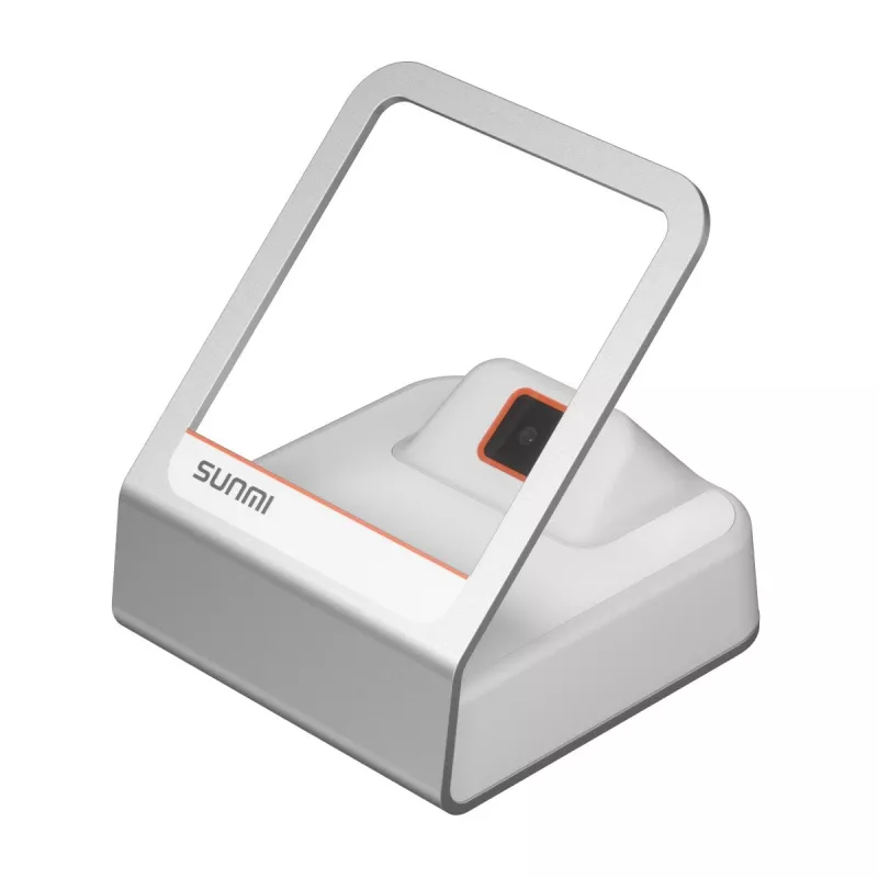 Leitor de códigos portátil SUNMI Blink 2 USB-A branco – leitor de códigos de barras, ligação USB-A, portátil