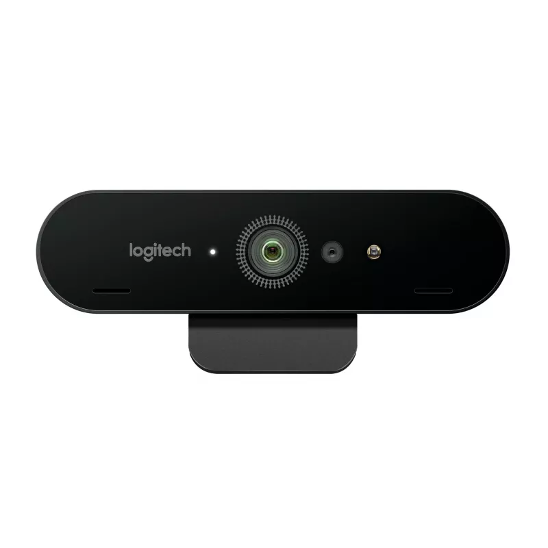 Logitech BRIO 4K Ultra HD Pro webcam 960-001106, 4096x2160, HDR, RightLight 3, zoom digital 5x, focagem automática, USB 3.0 (USB-C), preta
