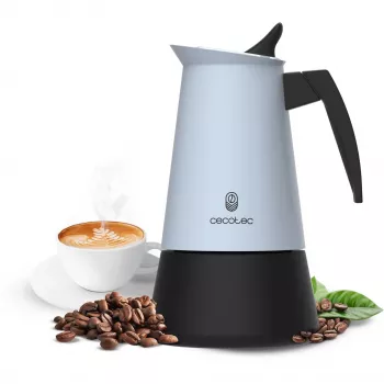 Piccolina 600, Máquina de café azul-claro/preto, 300 ml | 6 chávenas