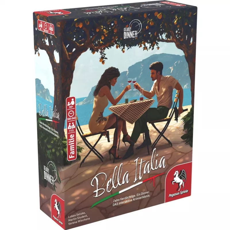 Deadly Dinner - Bella Italia, jogo de tabuleiro