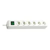 Brennenstuhl 1159520400 régua de tomadas 6 tomadas 45° branca com interruptor 3 m cabo H05VV-F3G1,5 POS-Reiter (1159520400)