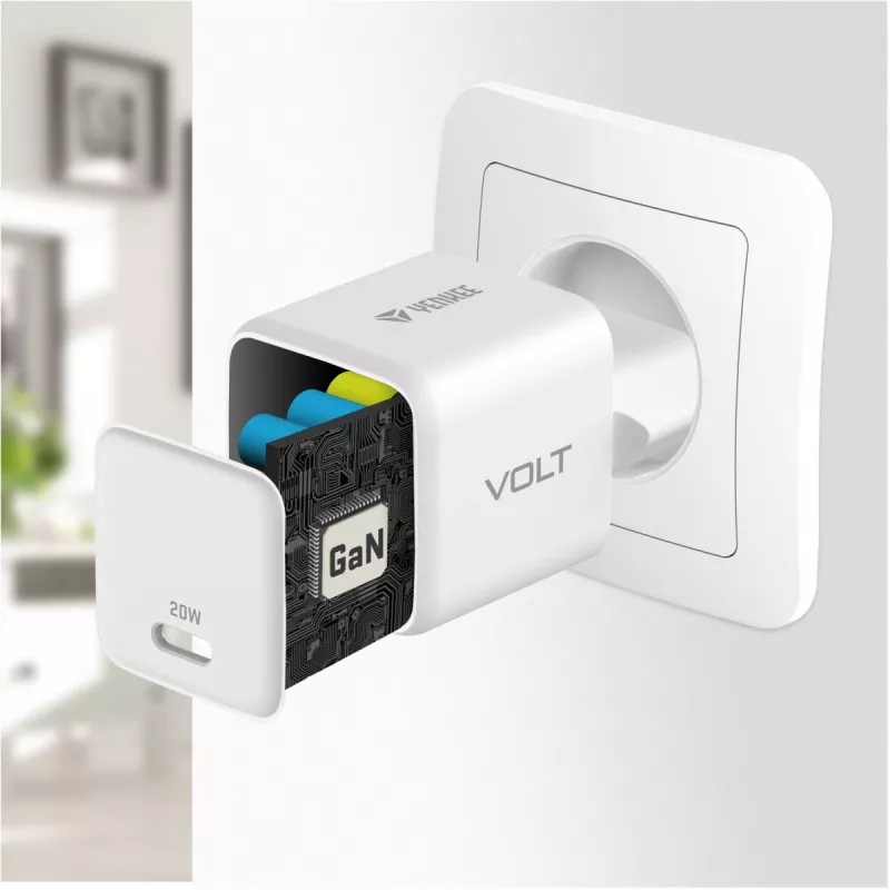 Fonte de alimentação USB‑C YENKEE YAC G20 20W 3A Power Delivery