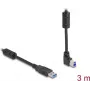Cabo USB DeLOCK Type-A macho para Type-B macho 90° para cima angular 3 m