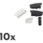 Conector de cabo ShiverPeaks BS72020-SET10 TAE N preto