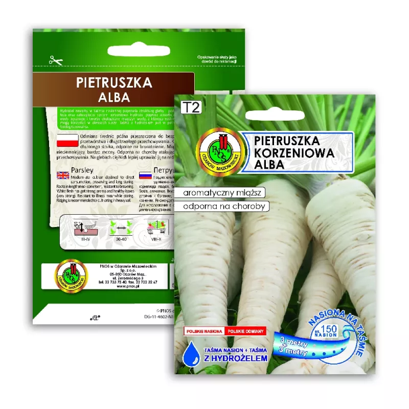 PNOS salsa de raiz Alba sementes em fita, 6 m
