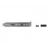 Chapa de slot DeLOCK 89934 com 1 x conector USB Type-C e 1 x conector USB Type-A