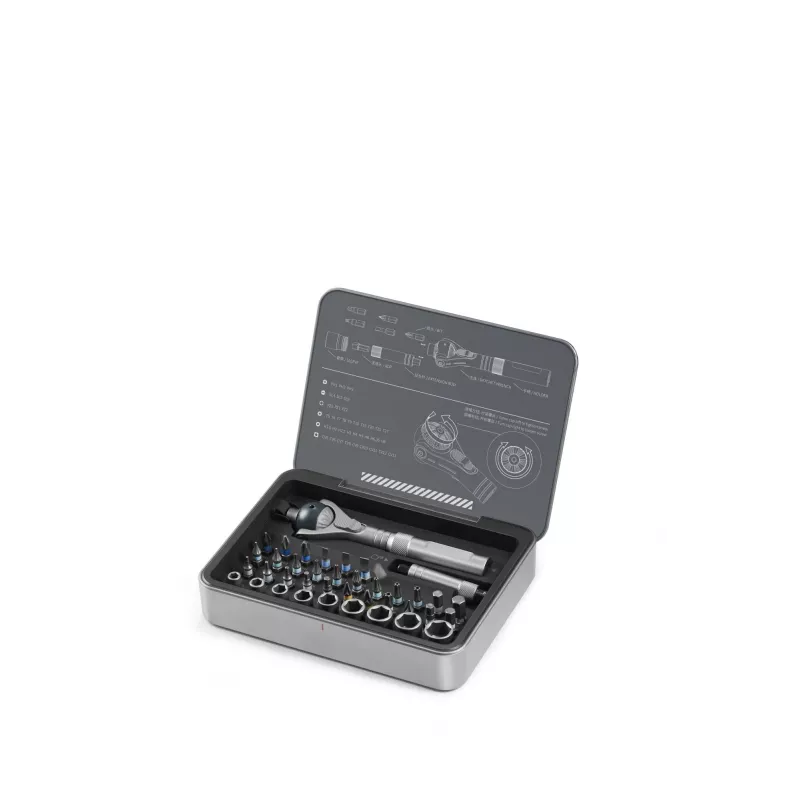 Chave de fendas de roquete articulada MOVA MRSH02 — mecanismo de roquete, cabeça articulada para espaços apertados, para reparação, montagem e manutenção