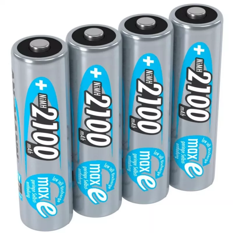 1x4 pilhas recarregáveis Ansmann maxE NiMH Mignon AA 2100 mAh 5035052